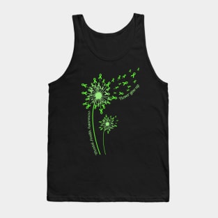 Dandelion Mental Health Awareness Never Give Up Tank Top